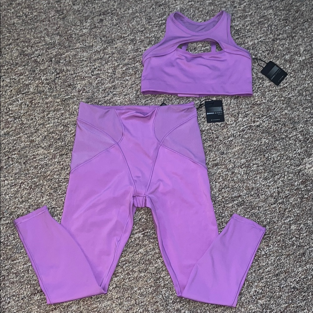 Savage X Fenty Purple Activewear Set
